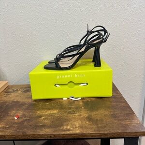 Gianni Bini Black Strappy Heels